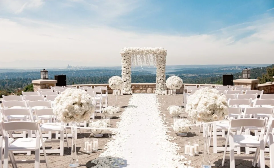 The golf club at Newcastle wedding