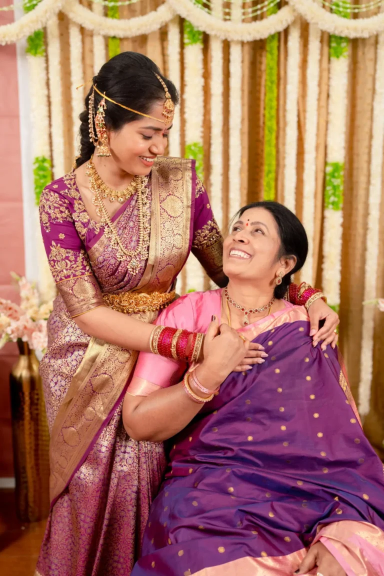 Pavani seeing her mother and laughing.