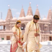 Hindu wedding phera at baps Temple